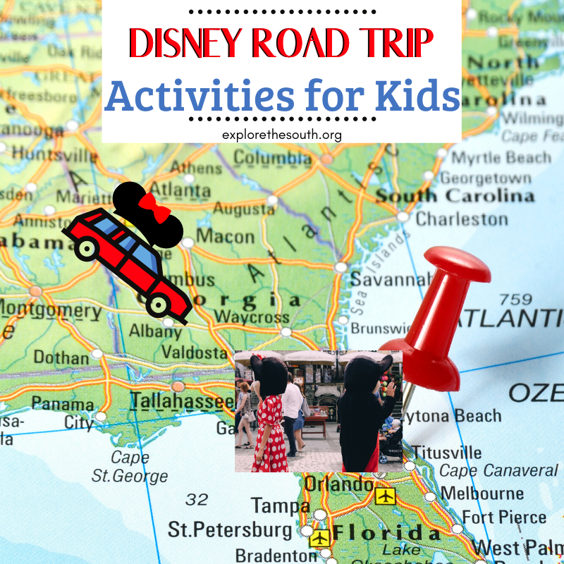 Florida map showcasing Disney World