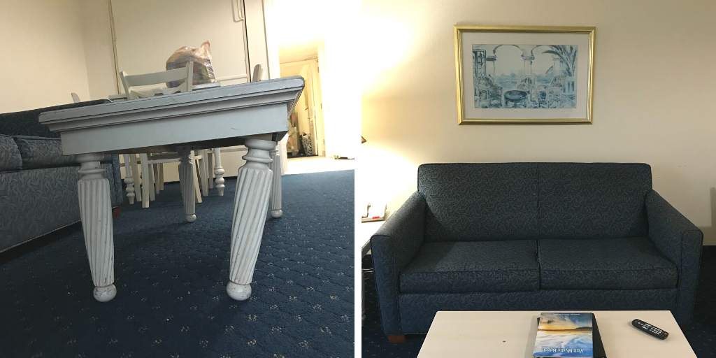 Raggedy Furniture in a hotel