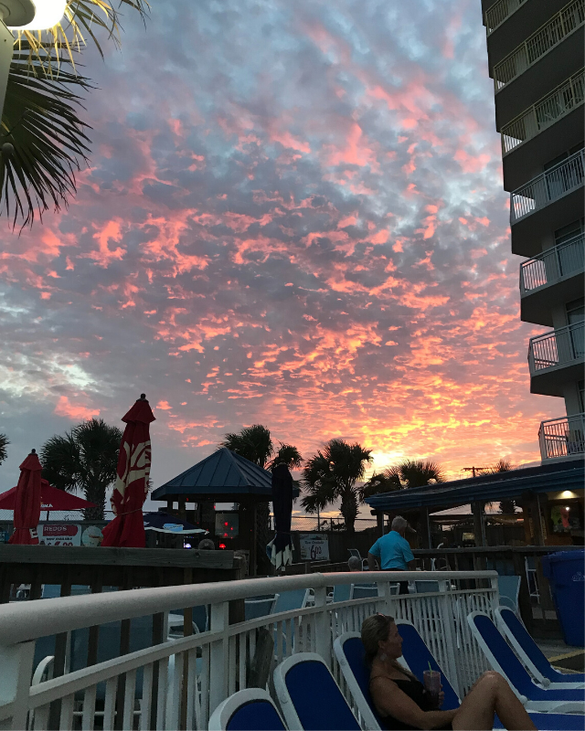 Sunset at the beach